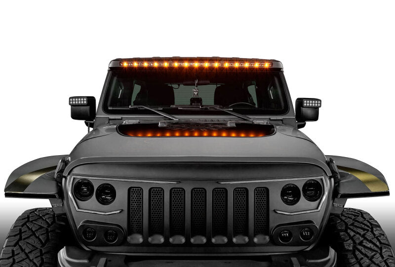 Oracle Jeep Wrangler JL/Gladiator JT Integrated Windhsiled LED Light Bar System - 5917-023