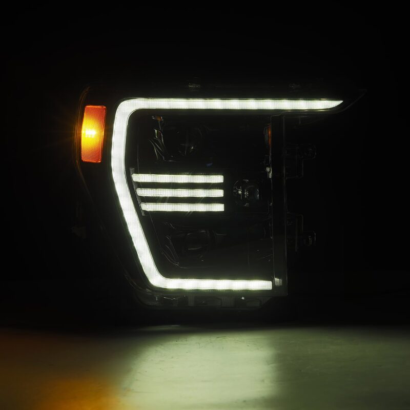 AlphaRex 21-22 Ford F150 PRO-Series Projector headlights Alpha-Black w/Activ Light/Seq Signal - 880294