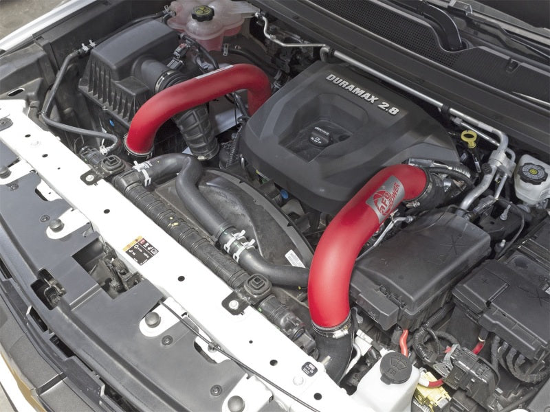 aFe BladeRunner 3in Black IC Tube Cold Side w/ Coupling &amp; Clamp Kit 2016 GM Colorado/Canyon 2.8L - 46-20269-B