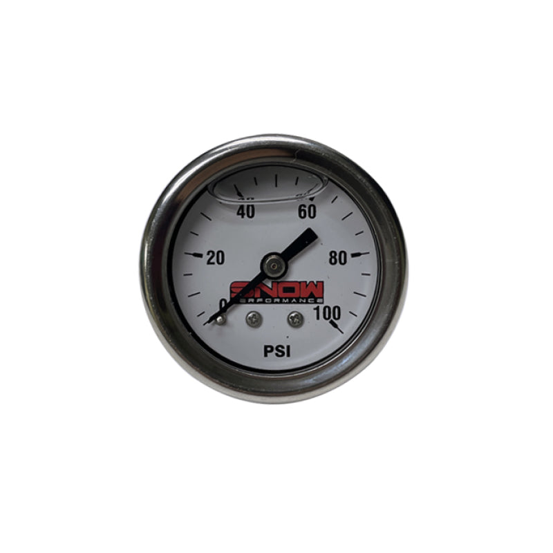 Snow 0-100PSI Fuel Pressure Gauge (1/8in NPT) - SNF-20010 by Snow Performance - front view
