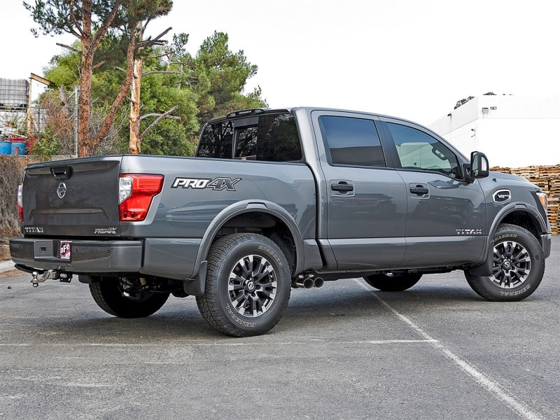 aFe POWER Rebel Series 2-1/2in 409 SS Cat Back Exhaust w/ Polished Tips 16-17 Nissan Titan V8 5.6L - 49-46126-P
