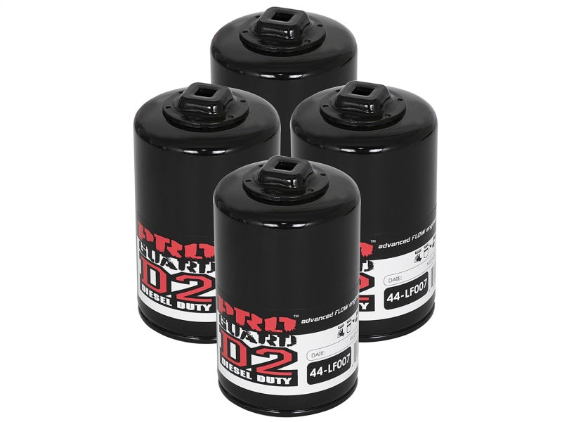 aFe Pro GUARD D2 Oil Filter 97-08 Ford Trucks V6 4.2L / V8 4.6L (4 Pack) - 44-LF007-MB