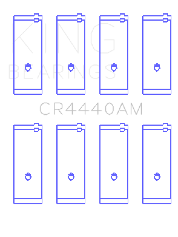 King Engine Bearings Ford 73HM 83HM 85HM Cosworth Yb (Size +0.75mm) Connecting Rod Bearing Set - CR4440AM0.75