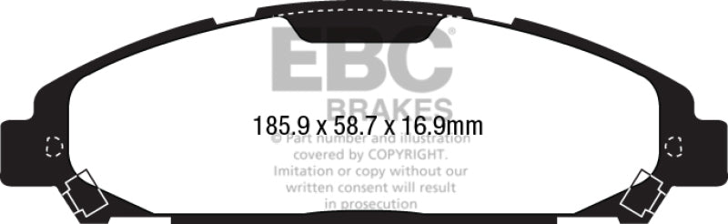 EBC 15+ Ford Mustang 2.3 Turbo Redstuff Front Brake Pads - DP33039C