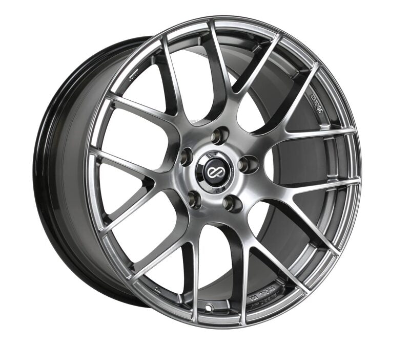 Enkei Raijin 19x9.5 35mm Offset 5x112 Bolt Pattern 72.6 Bore Dia Hyper Silver Wheel - 467-995-4435HS