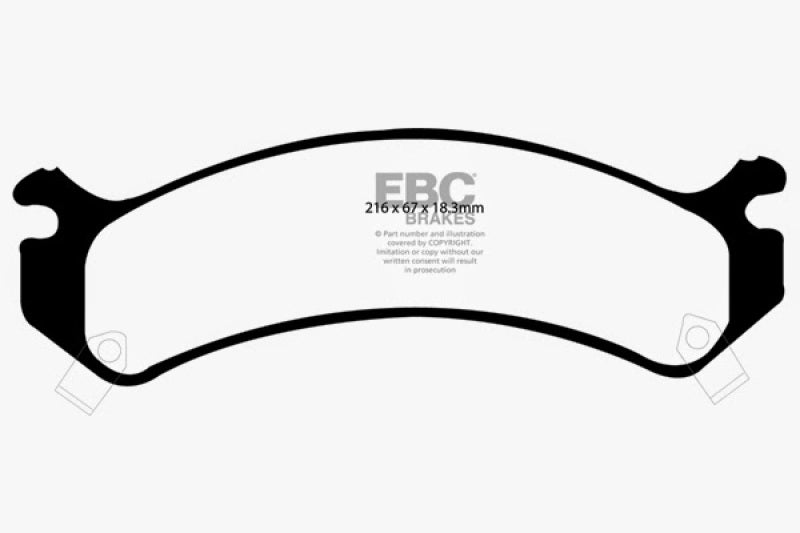 EBC 02 Chevrolet Avalanche 8.1 (2500) Extra Duty Front Brake Pads - ED91305