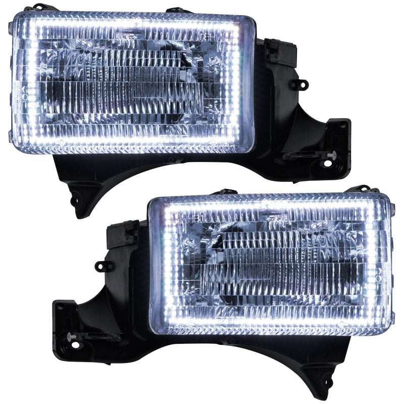 Oracle 94-02 Dodge Ram Pre-Assembled Halo Headlights - White SEE WARRANTY - 8167-001