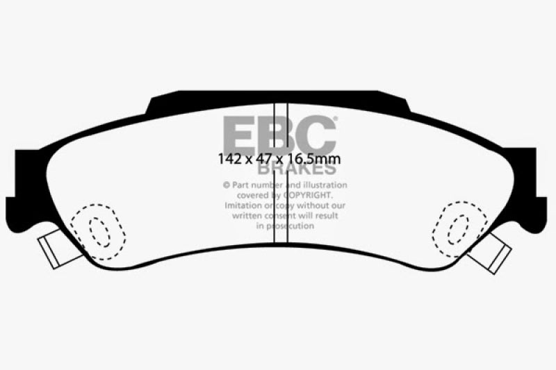 EBC 98-05 Chevrolet Blazer 4.3 2WD Ultimax2 Rear Brake Pads - UD729