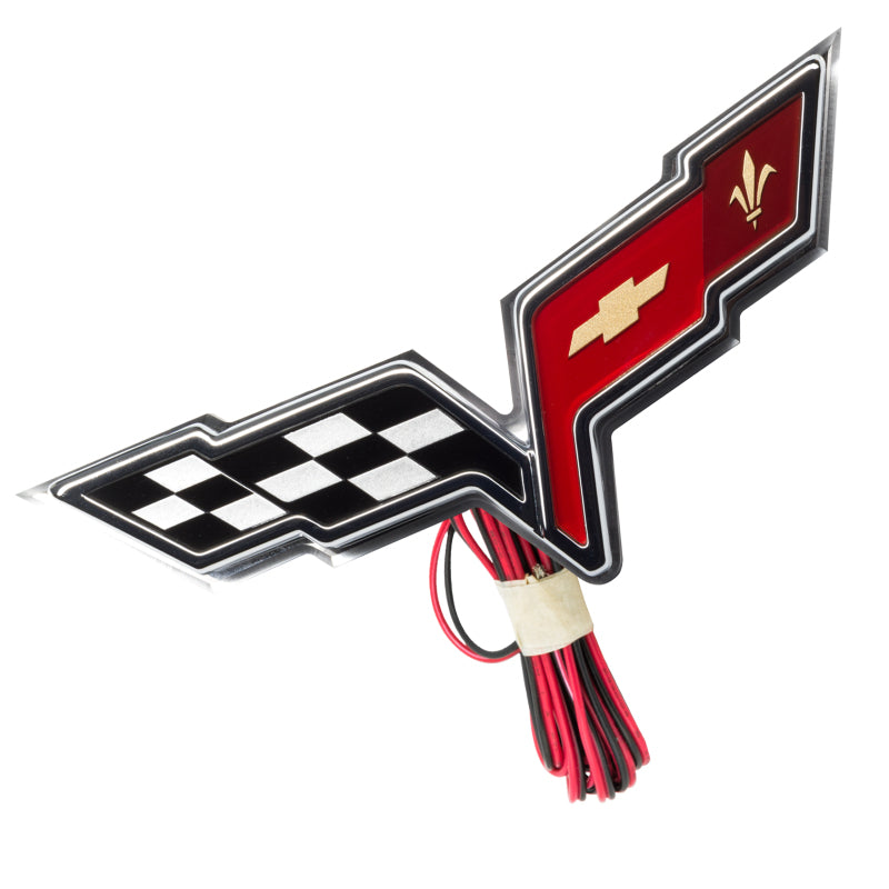 Oracle Chevrolet Corvette C6 Illuminated Emblem - Dual Intensity - White SEE WARRANTY - 3098-001