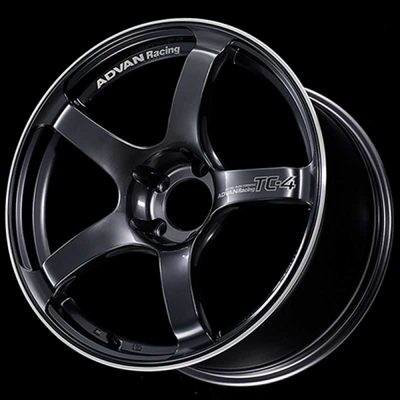 Advan TC4 18x9 +53 5-120 Racing Gun Metallic &amp; Ring Wheel - YAD8I53WGMR