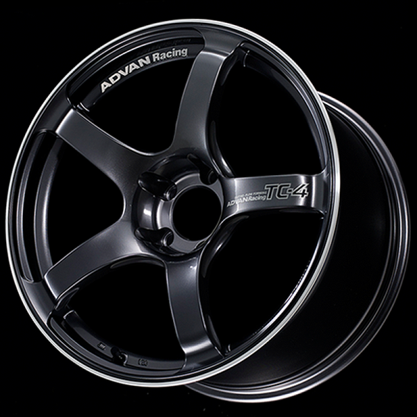 Advan TC4 18x9.5 +45 5-120 Racing Black Gun Metallic and Ring Wheel - YAD8J45WBGR by Advan