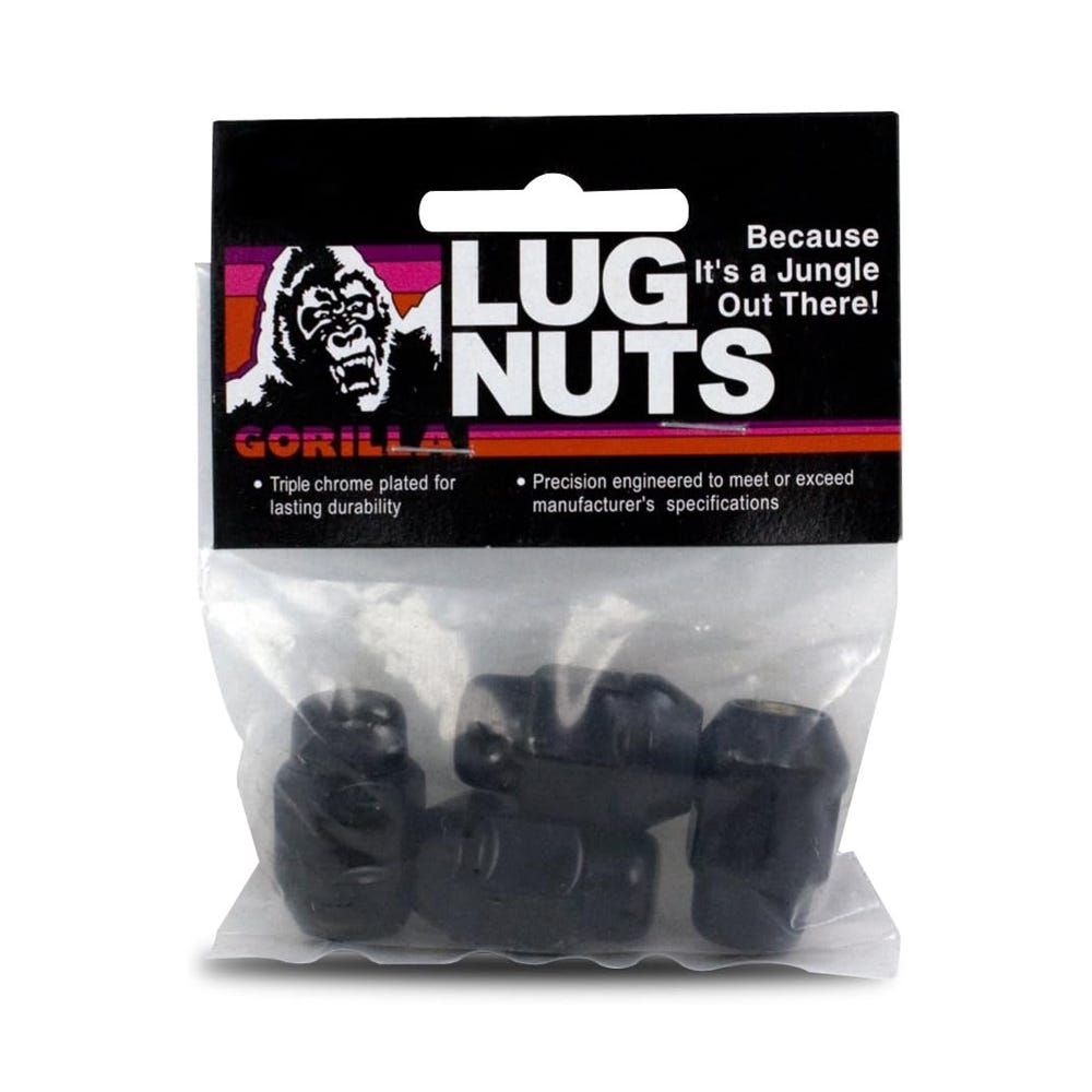 Gorilla Automotive - Bulge Lug 3/4" 14-1.50 Blk Bag - 41147BCB