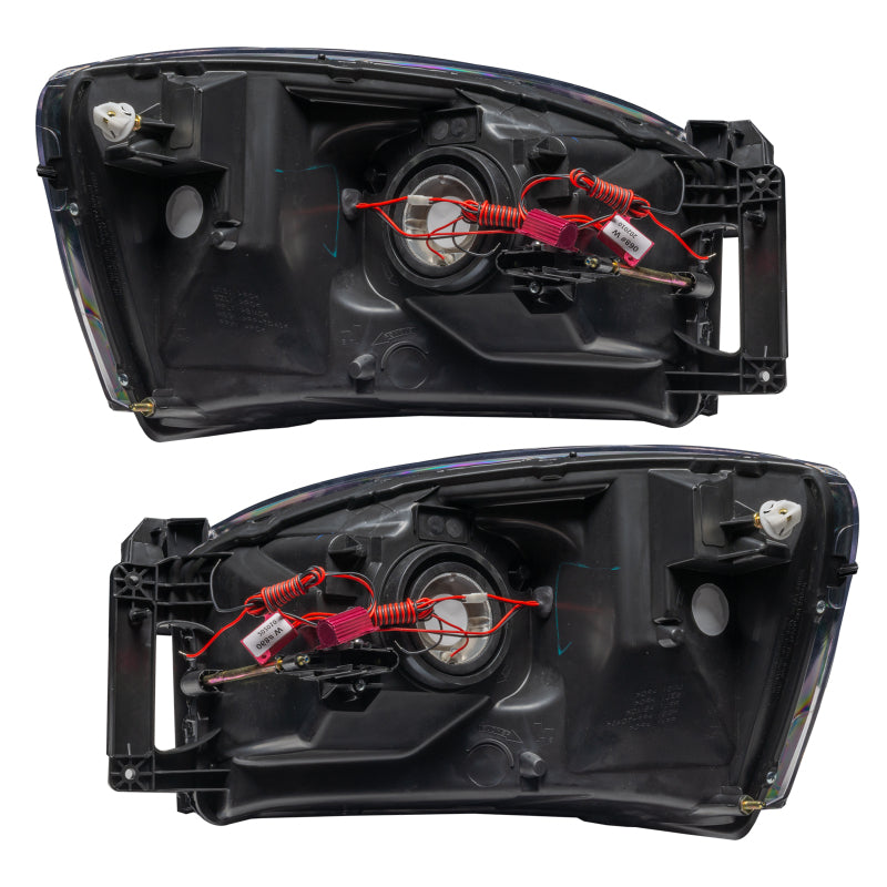 Oracle 07-08 Dodge Ram SMD HL - Black - ColorSHIFT w/ Simple Controller SEE WARRANTY - 8187-504