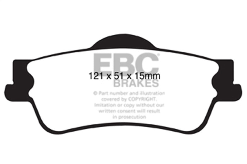 EBC 11+ Chevrolet Caprice 3.6 Ultimax2 Rear Brake Pads - UD1352