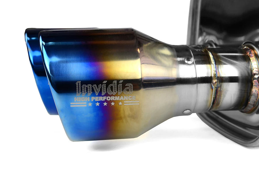 Invidia 11+ STI/WRX Sedan Only 76mm Q300 Titanium Tip Cat-back Exhaust - HS11STIG3T