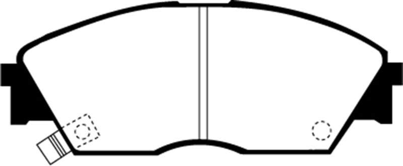 EBC 90-92 Honda Civic CRX 1.6 Si Redstuff Front Brake Pads - DP3706C