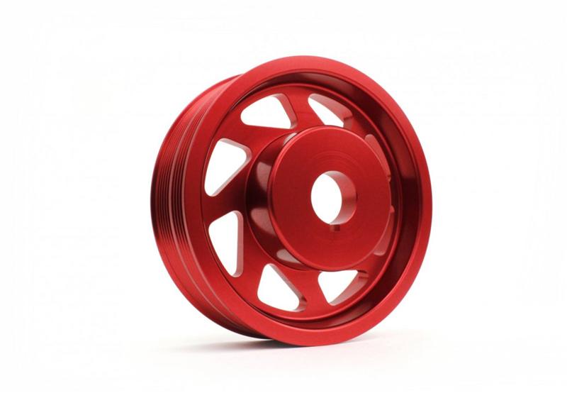 Perrin 93+ Impreza (WRX/STi) Crank Pulley - Red (w/AC) - PSP-ENG-100RD