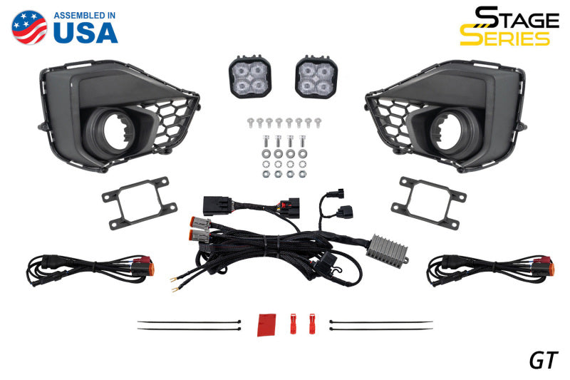 Diode Dynamics 2024 Ford Mustang EcoBoost SS3 Add-On Fog Lamp Kit  Yellow Max - DD7966
