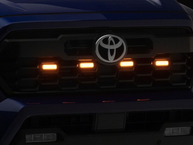 Raxiom 24-26 Toyota Tacoma Pre Runner/TRD Off-Road/TRD Sport Amber LED Grille Light- Smoked Lens - TT65015 - additional view 9