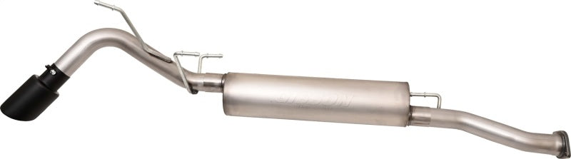 Gibson 16-22 Toyota Tacoma 3.5L 2.5in Cat-Back Single Exhaust System Stainless - Black Elite - 618820B
