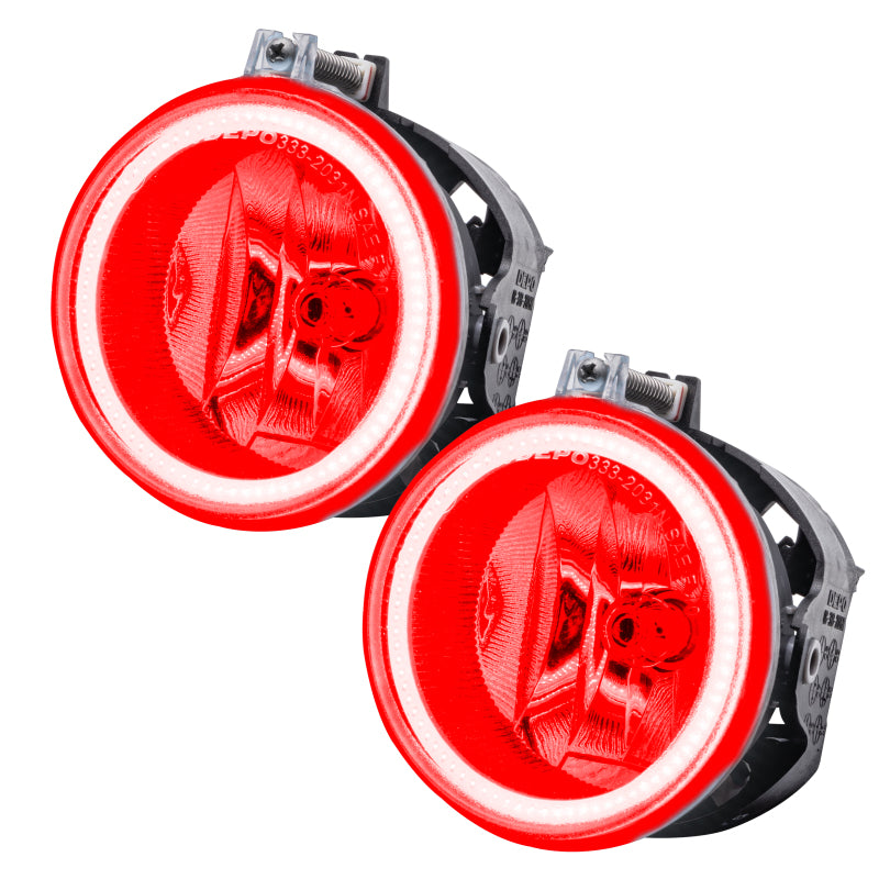 Oracle Lighting 11-16 Jeep Patriot Pre-Assembled LED Halo Fog Lights -Red SEE WARRANTY - 8195-003