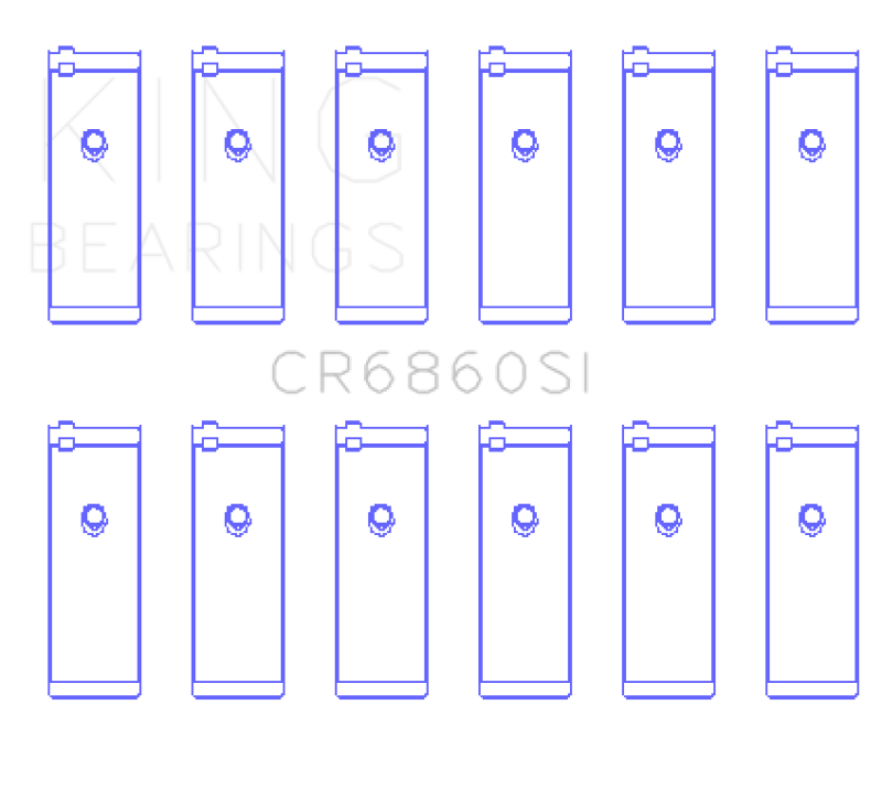 King Engine Bearings GM Vortec 254 Rod Bearings - CR6860SI