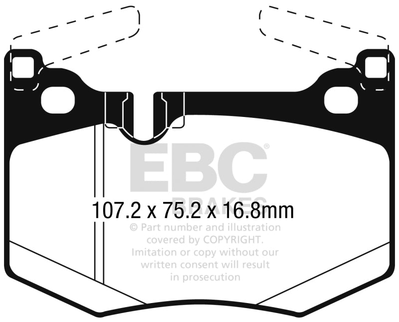 EBC 2016+ Lexus GS-F Bluestuff Rear Brake Pads - DP52261NDX