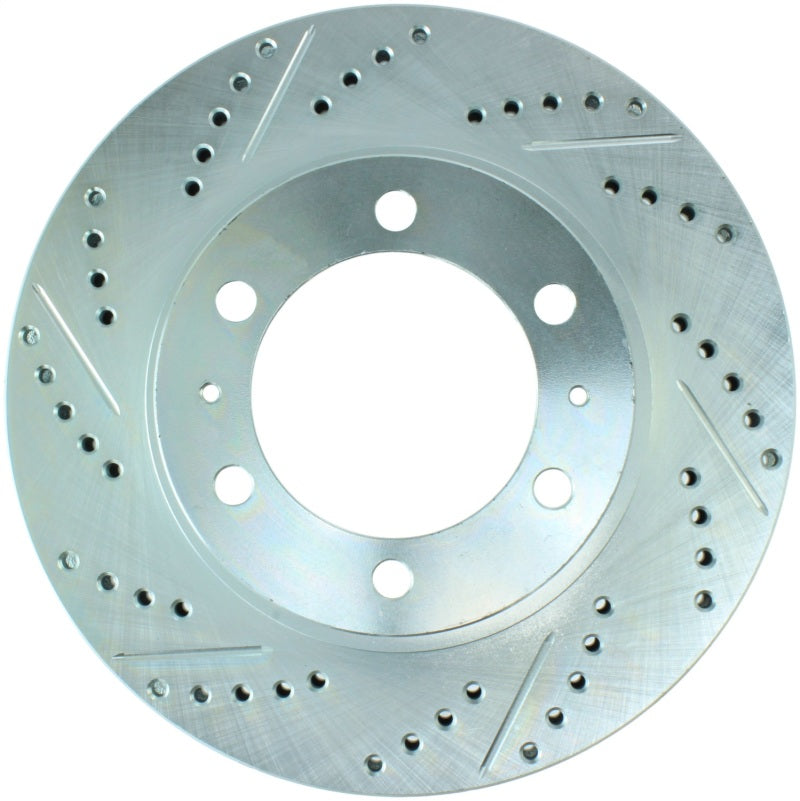 StopTech Select Sport 12-14 Toyota FJ Cruiser SportStop Slotted &amp; Drilled Front Right Rotor - 227.44129R