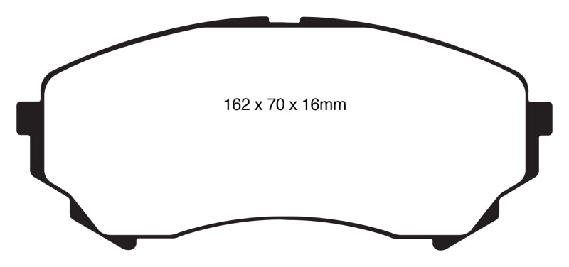 EBC 08-13 Cadillac CTS 3.6 (315mm Rear Rotors) Yellowstuff Front Brake Pads - DP41828R
