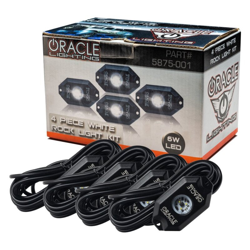 Oracle Underbody Wheel Well Rock Light Kit - White (4PCS) - 5000K SEE WARRANTY - 5875-001