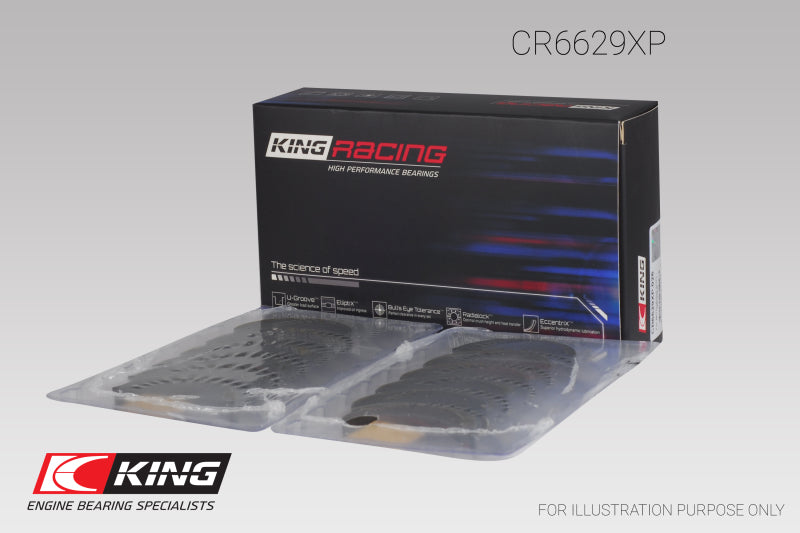 King Mitsubishi 6G72 (Size 0.25) Connecting Rod Bearing Set - CR6629XP0.25