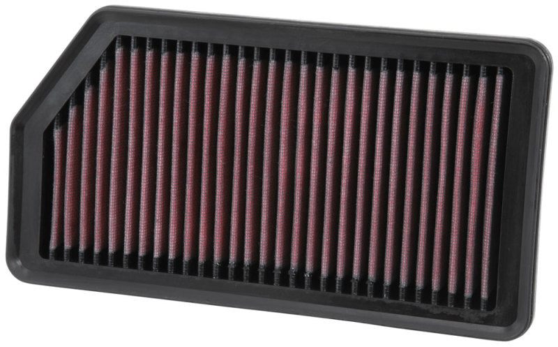 K&N Replacement Panel Air Filter for Hyundai/Kia 12-14 I30/12-15 Cee D/14-15 Forte5 - 33-3008 for 2014-2018 Kia Forte - angle