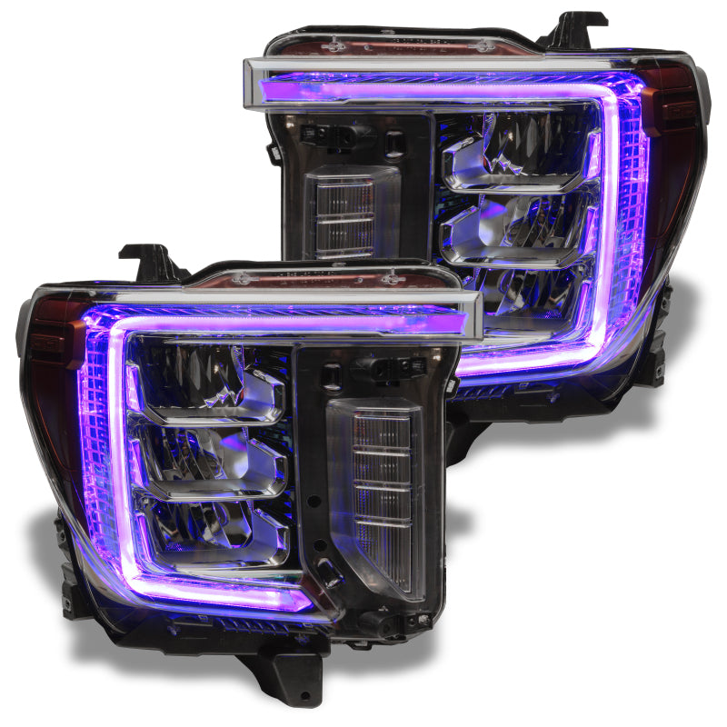 Oracle 20-21 GMC Sierra 2500/3500 HD RGB+W Headlight DRL Upgrade Kit - ColorSHIFT SEE WARRANTY - 1451-330