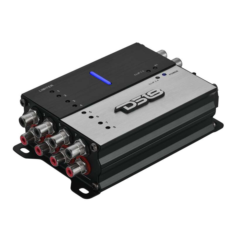 DS18 4-Channel In and 8-Channel Out DSP Bluetooth Audio Receiver Smartphone Control - i48DSP - rear view