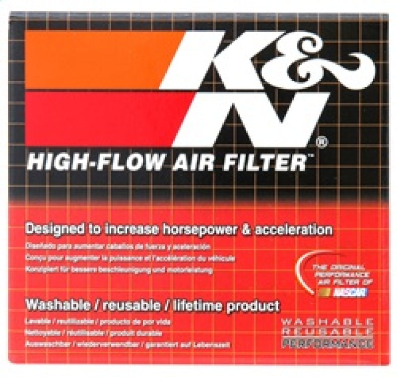 K&amp;N Universal Chrome Filter-Round Tapered-1.688in Flange ID x 2in Top OD x 3in Base OD x 2.75in H - RC-1070
