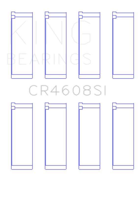 King Engine Bearings Toyota 2Zz-Ge (Size +0.50mm) Connecting Rod Bearing Set - CR4608SI0.5