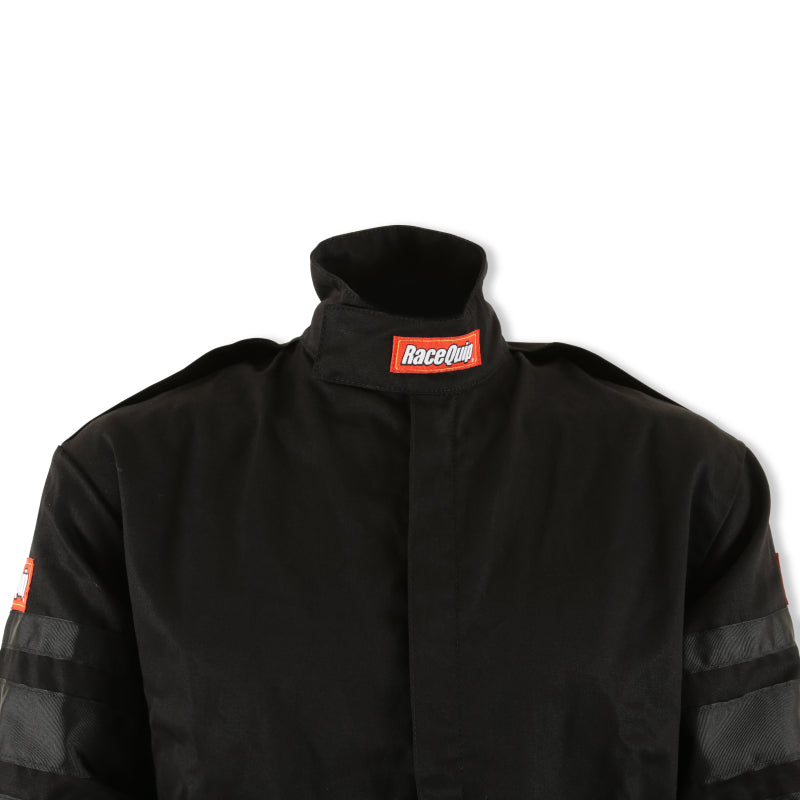 RaceQuip Black SFI-1 1-L Suit - Medium - 110003RQP