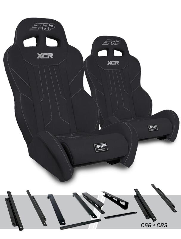 PRP Honda Talon XCR Suspension Seats Kit (Pair) - Black - A8001-PORXP-C66-201