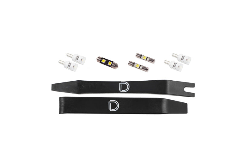 Diode Dynamics 05-15 Toyota Tacoma Interior LED Kit Cool White Stage 1 - DD0545 for 2005-2015 Toyota Tacoma - front view