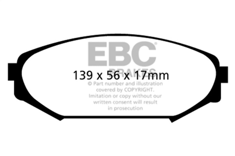 EBC 00-02 Acura MDX 3.5 Ultimax2 Front Brake Pads - UD793