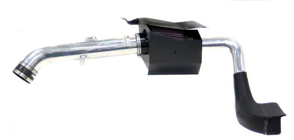 K&N 03-06 350z Polished Typhoon Short Ram Intake - 69-7070TP for 2003-2006 Nissan 350Z - front view
