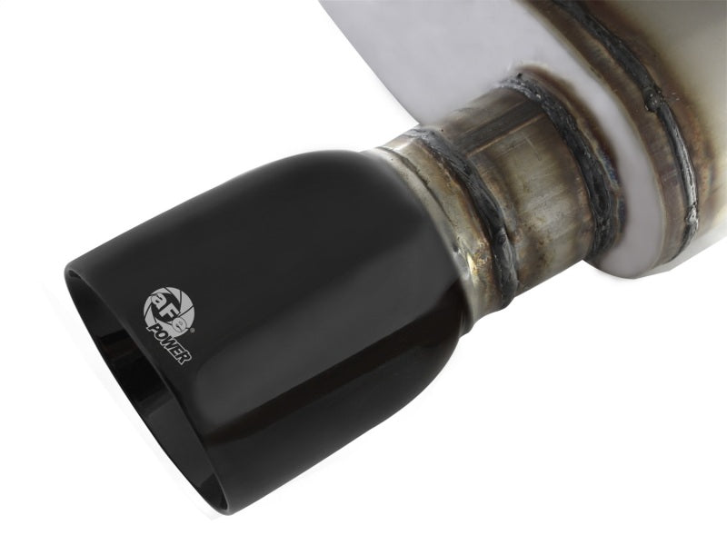aFe MACHForce XP Exhaust 11-14 Ford Mustang GT V8-5.0L 3in. Stainless Steel Axle-Back w/Black Tips - 49-43052-B