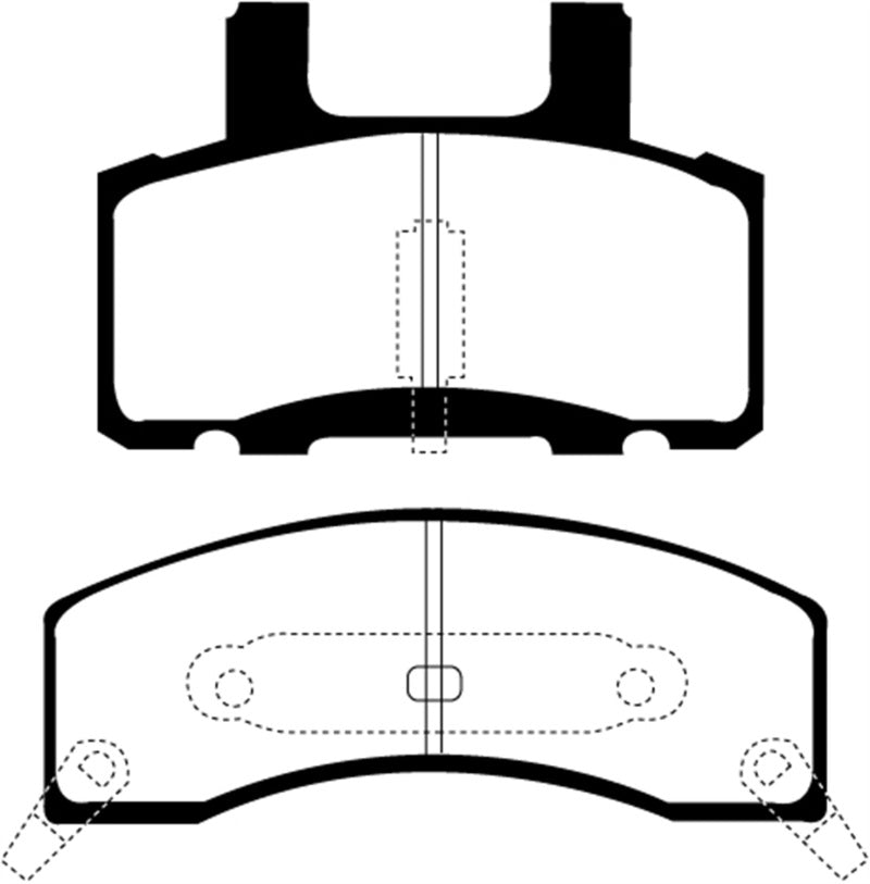 EBC 90-93 Chevrolet C20 8600 LB Yellowstuff Front Brake Pads - DP41274R