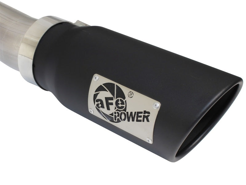aFe MACHForce XP Exhaust 3in-3.5in SS Single Side Ext CB w/ Black Tip 99-04 Ford F150 V8 5.4L/6.8L - 49-43076-B