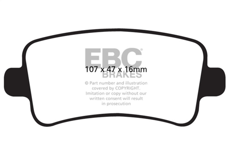 EBC 2013+ Chevy Impala 2.4L Redstuff Rear Brake Pads - DP32016C