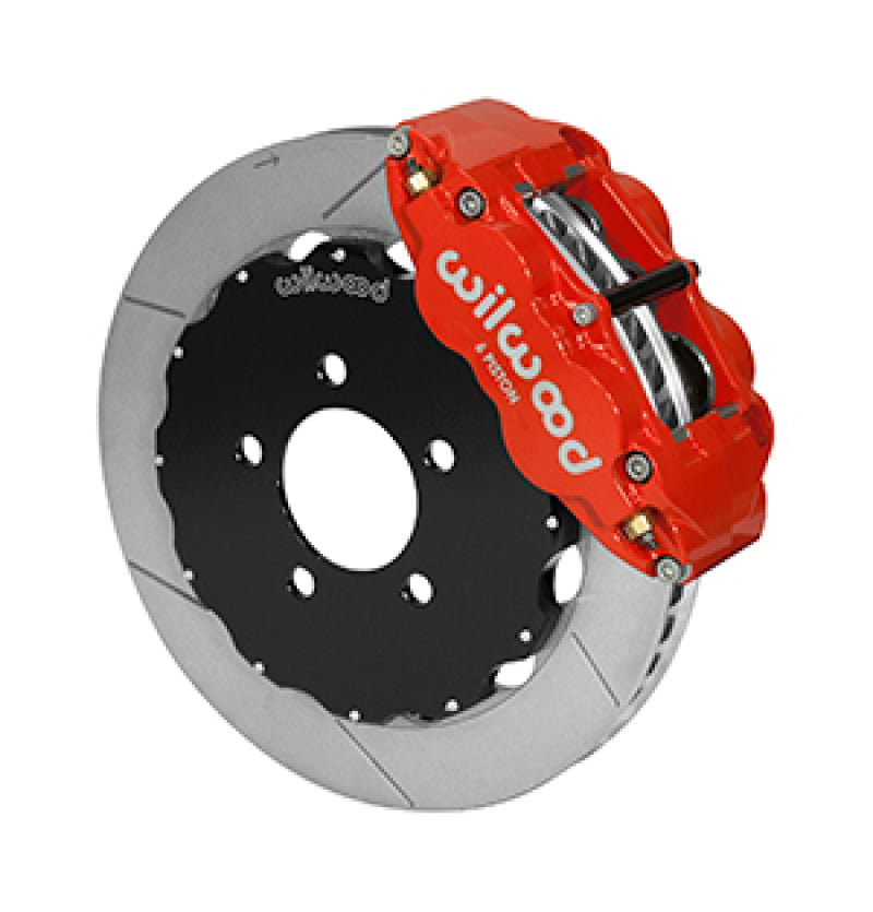 Wilwood 03-11 Ford Crown Victoria Narrow Superlite 6R Big Brake Front Brake Kit 12.88in Slotted Red - 140-14680-R