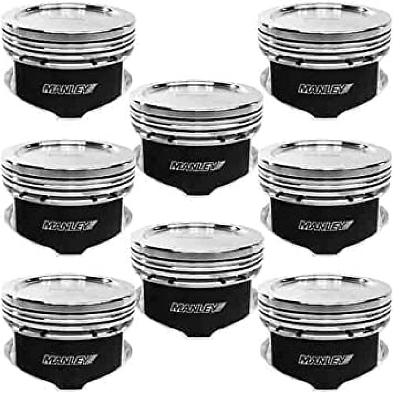 Manley Ford Modular 4.6L 3 Valve 3.700in Bore 1.200in CD -18cc Dish Piston Set - 595570C-8