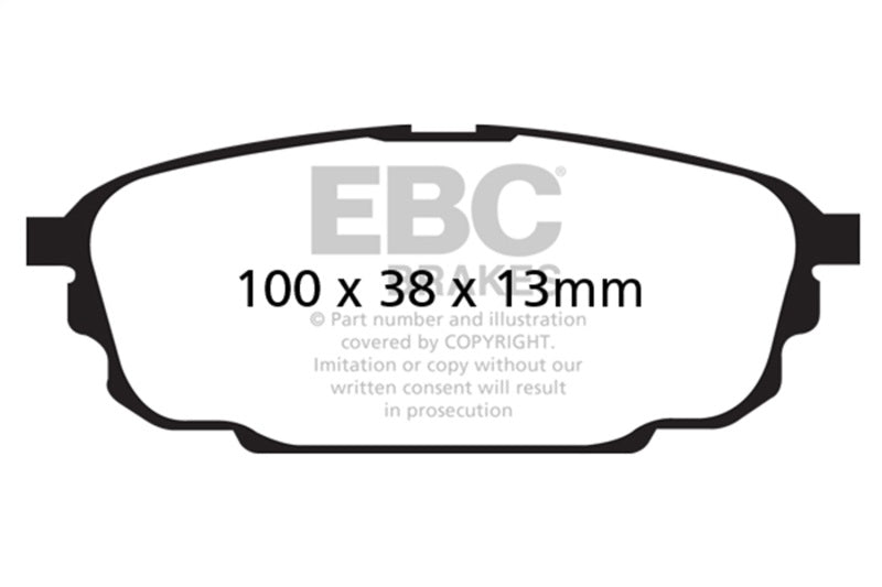 EBC 01-04 Mazda Protege 2.0 (Rear Rotors) Ultimax2 Rear Brake Pads - UD892