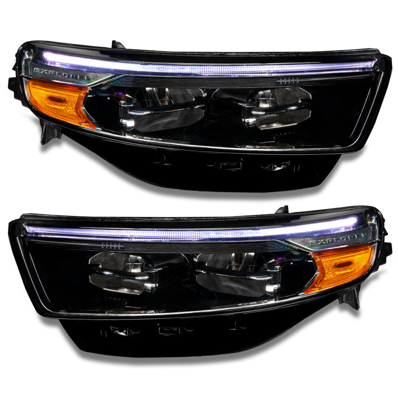 Oracle 20-22 Ford Explorer Dynamic RGB Headlight DRL Upgrade Kit - ColorSHIFT - Dynamic SEE WARRANTY - 1472-334