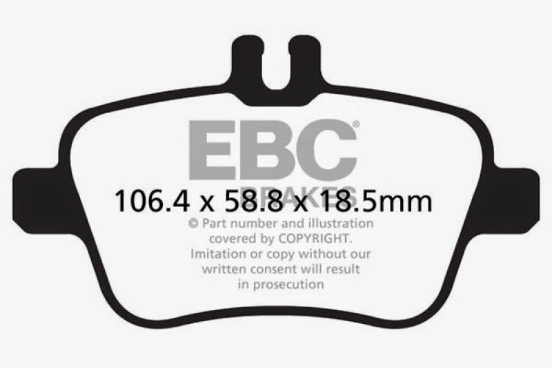 EBC 13+ Mercedes-Benz CLA250 2.0 Turbo Greenstuff Rear Brake Pads - DP22157